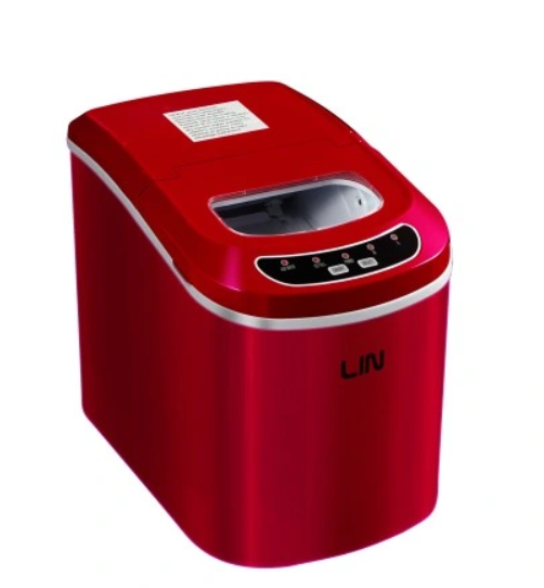 Преносима машина за лед LIN ICE PRO-R12 червена