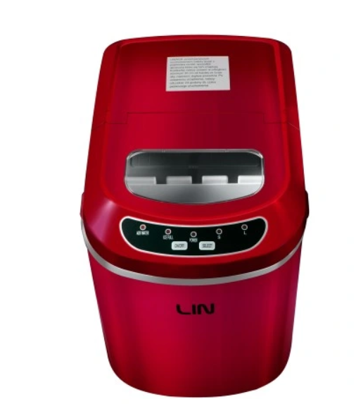 Преносима машина за лед LIN ICE PRO-R12 червена