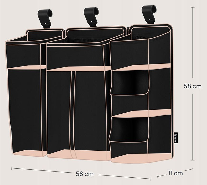 Органайзер за кошара Lionelo - Sidepocket Large, черен