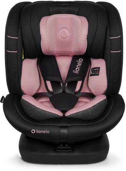 Стол за кола Lionelo - Bastiaan One, 360°, i-Size, с IsoFix, 40-150 cm, Pink Rose