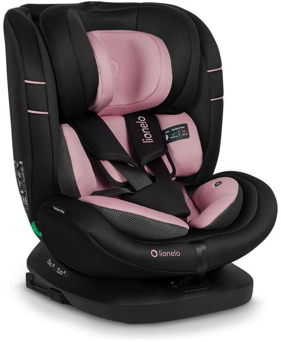 Стол за кола Lionelo - Bastiaan One, 360°, i-Size, с IsoFix, 40-150 cm, Pink Rose