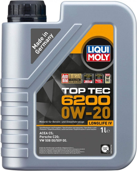 LIQUI MOLY TOP TEC 6200 LONGLIFE IV 0W-20 1L