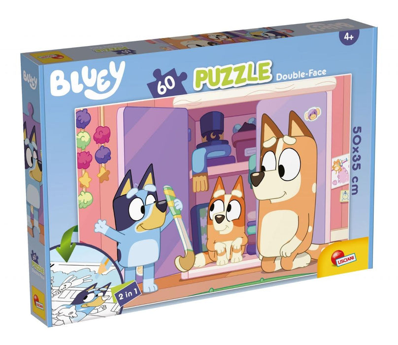ДВУЛИЦЕВ ПЪЗЕЛ BLUEY 60 ЧАСТИ LISCIANI