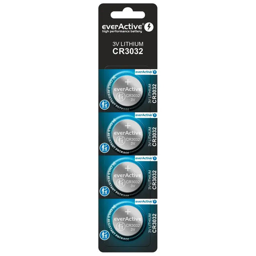 Литиева батерия мини everActive CR3032 - блистер 4 бр.