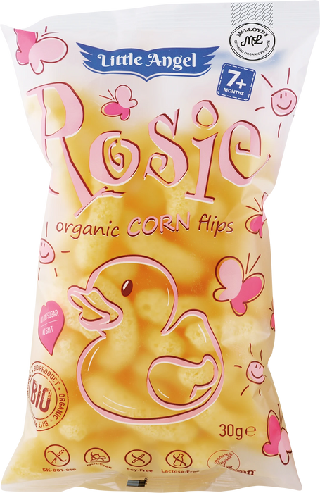 Био печен царевичен снакс Rosie, 7+м, 30 g