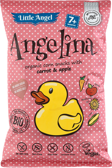 Био царевичен снакс Angelina, 7+м, 30 g
