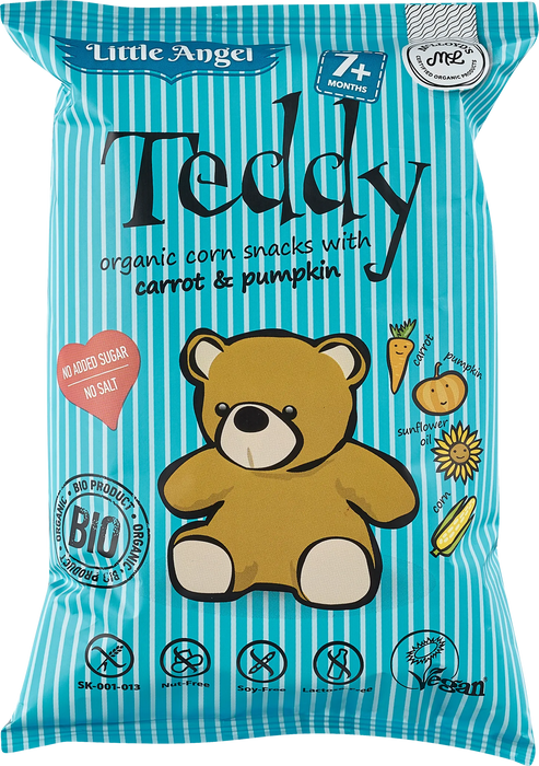 Био царевичен снакс Teddy, 7+м, 30 g