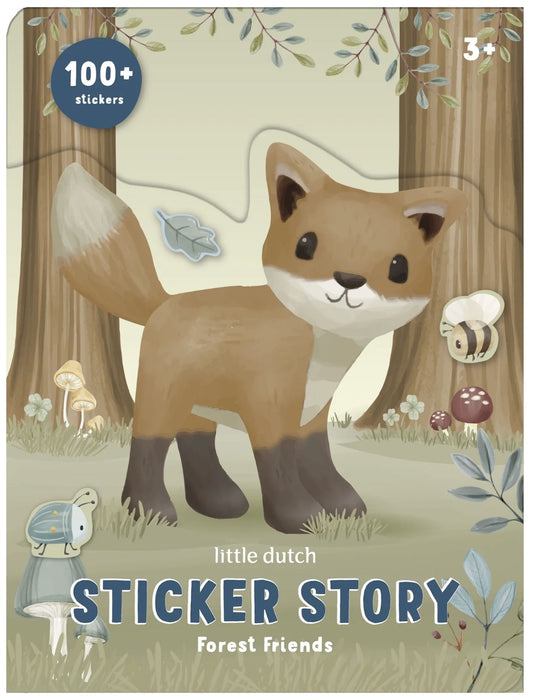 Комплект стикери Little Dutch Forest Friends - 100 броя