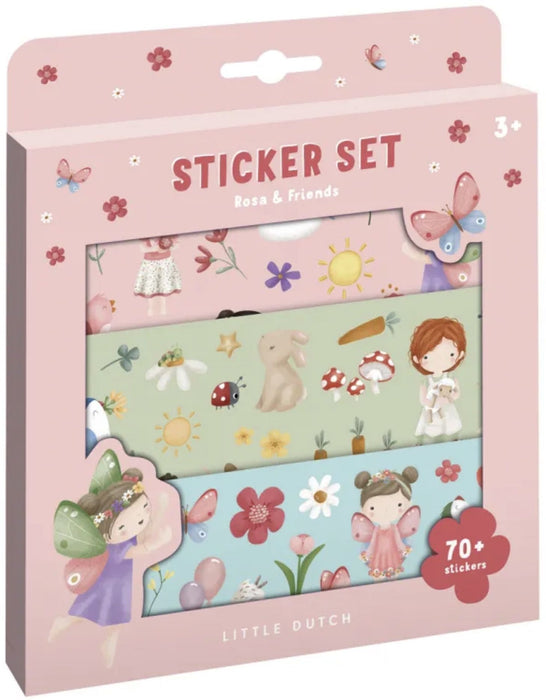 Комплект стикери Little Dutch - Rosa & Friends, 70 броя