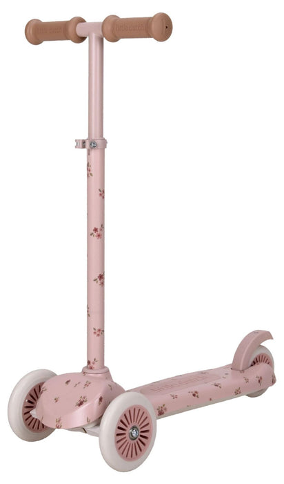 Детска триколесна тротинетка Little Dutch - Fairy Floral, Pink