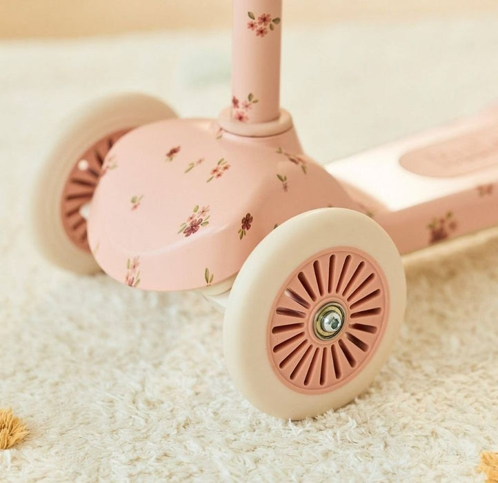 Детска триколесна тротинетка Little Dutch - Fairy Floral, Pink