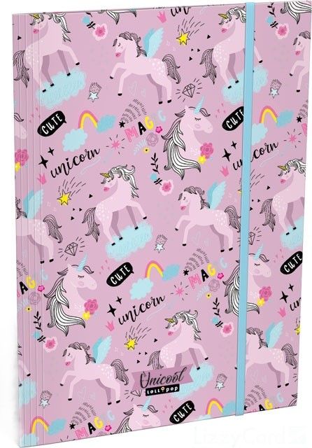 Папка с ластик Lizzy Card A4 - Uni Cool Magic, Lollipop