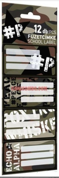 Ученически етикети Lizzy Card - Xcited street, 12 броя