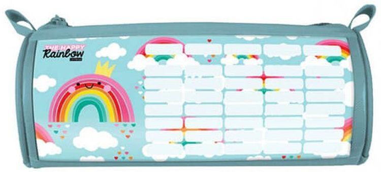 Овален несесер Lizzy Card Happy Rainbow - С програма