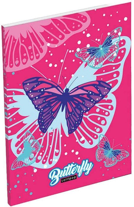 Тефтер A7 Lizzy Card Pink Butterfly