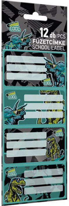 Ученически етикети Lizzy Card Dino Cool - 12 броя