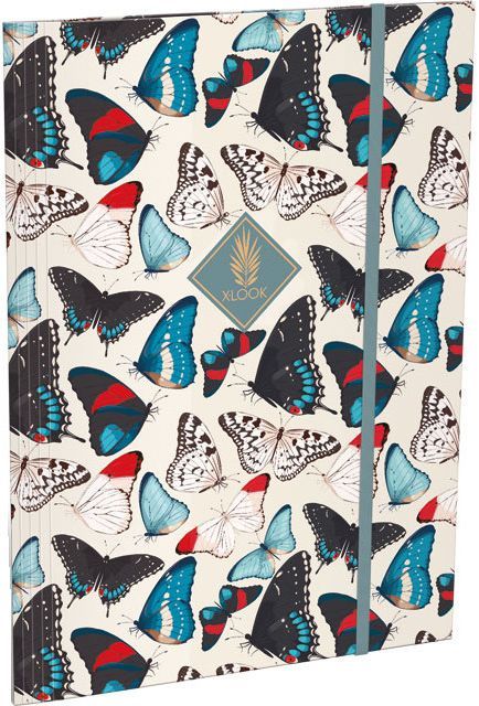 Папка с ластик Lizzy Card - Butterfly