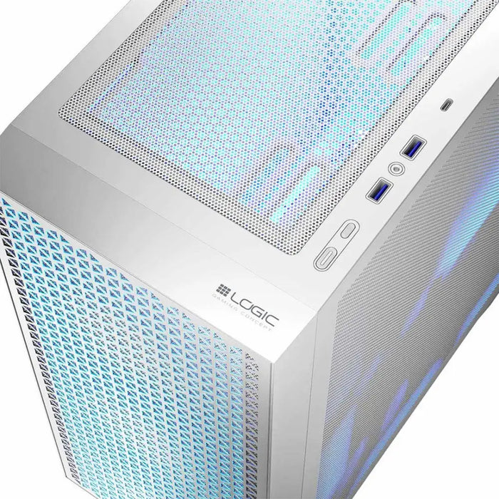 Logic DART PRO ARGB MIDI USB-C компютърна кутия бяла