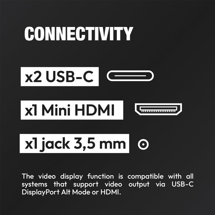 Портативен Touchscreen Монитор с USB-C захранване LOGICOM NOMAD TOUCH