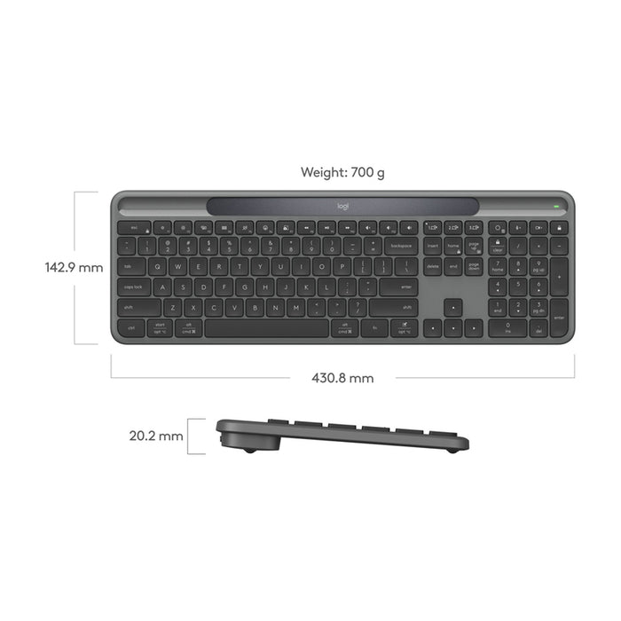 Клавиатура LOGITECH SIGNATURE SLIM SOLAR+ GR