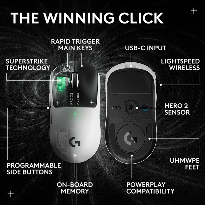 Безжична Мишка LOGITECH PRO X 2 SUPERSTRIKE 910-007776