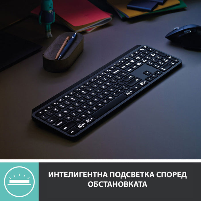 Клавиатура LOGITECH MX KEYS ADV GR 920-009415 US International
