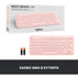Клавиатура LOGITECH K380 ROSE 920-009590/9867