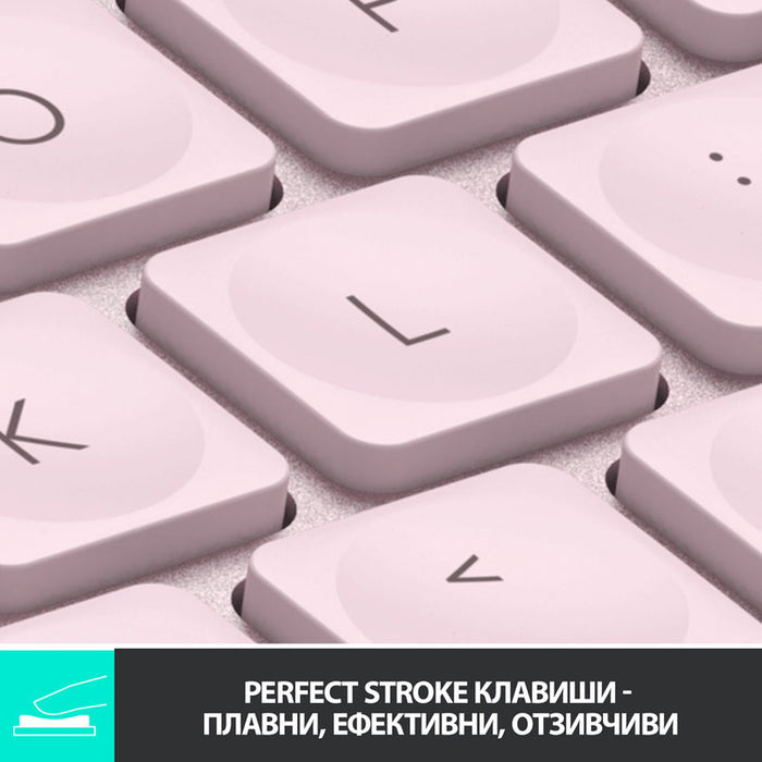 Клавиатура LOGITECH MX Keys Mini Rose 920-010500 US International