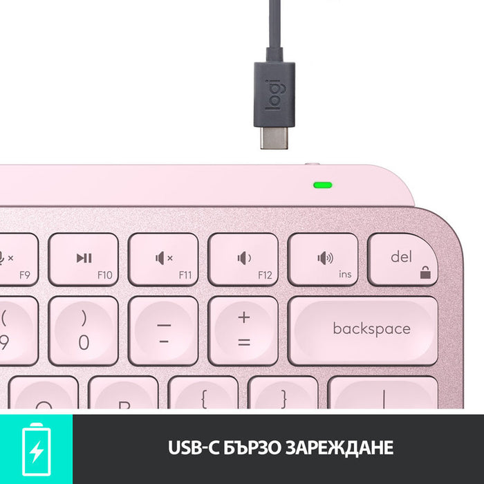 Клавиатура LOGITECH MX Keys Mini Rose 920-010500 US International