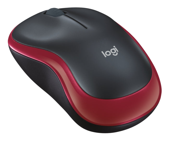 Безжична мишка Logitech M185 - ЧЕРВЕНА - 2.4GHZ - N/A - EWR2 - 10PK ARCA AUTO