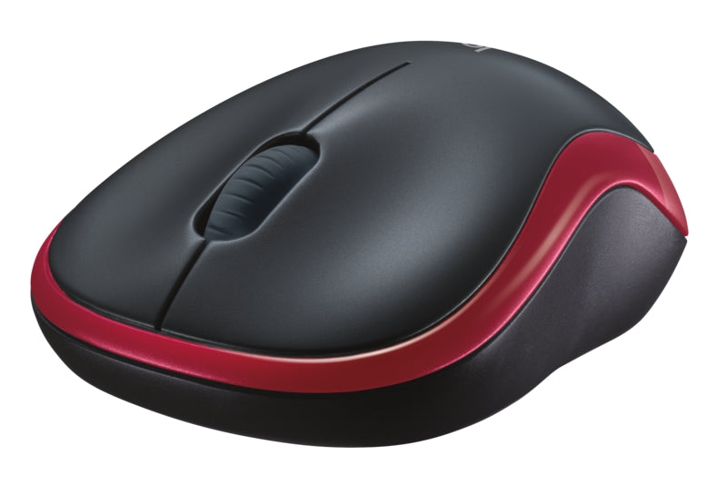 Безжична мишка Logitech M185 - ЧЕРВЕНА - 2.4GHZ - N/A - EWR2 - 10PK ARCA AUTO