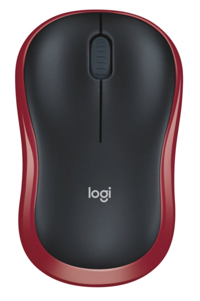 Безжична мишка Logitech M185 - ЧЕРВЕНА - 2.4GHZ - N/A - EWR2 - 10PK ARCA AUTO
