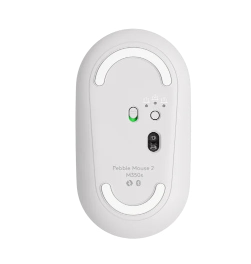 Мишка Logitech Pebble Mouse 2 M350s - TONAL WHITE - BT - N/A - EMEA-808 - БЕЗ ДАННО