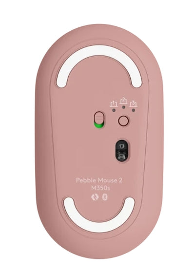 Мишка Logitech Pebble Mouse 2 M350s - TONAL ROSE - BT - N/A - EMEA-808 - БЕЗ ДАННИ