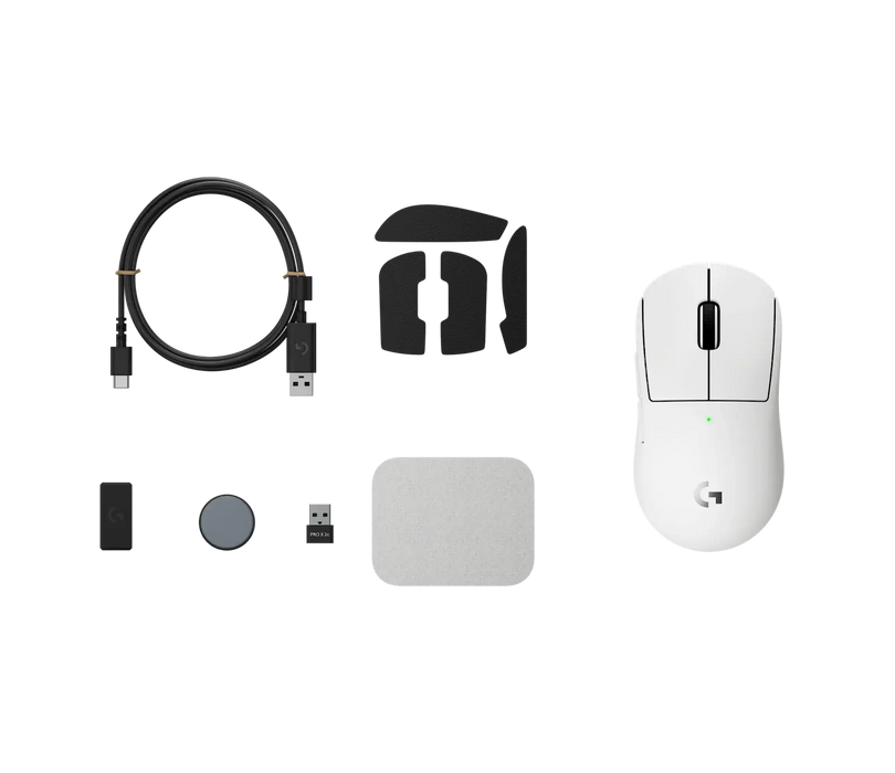 Безжична Мишка Logitech G Pro X Superlight 2c compact, Бяло