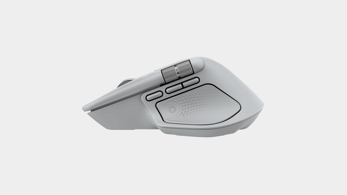 Безжична лазерна мишка LOGITECH MX MASTER 4 Pale Gray