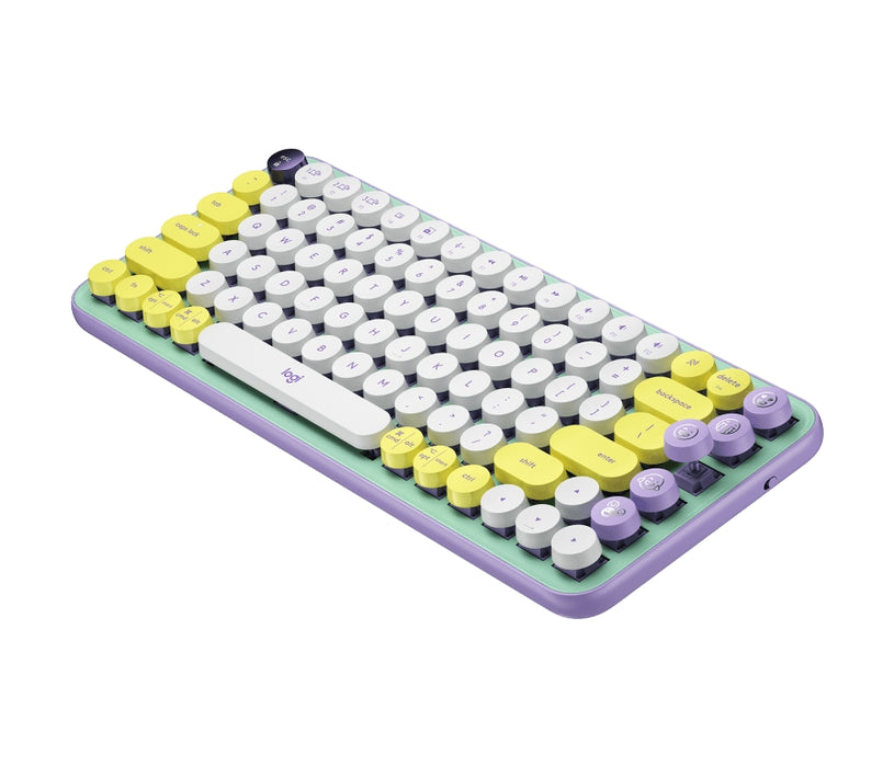 Геймърска Механична Клавиатура Logitech POP Keys Daydream, TKL, Bluetooth 5.1