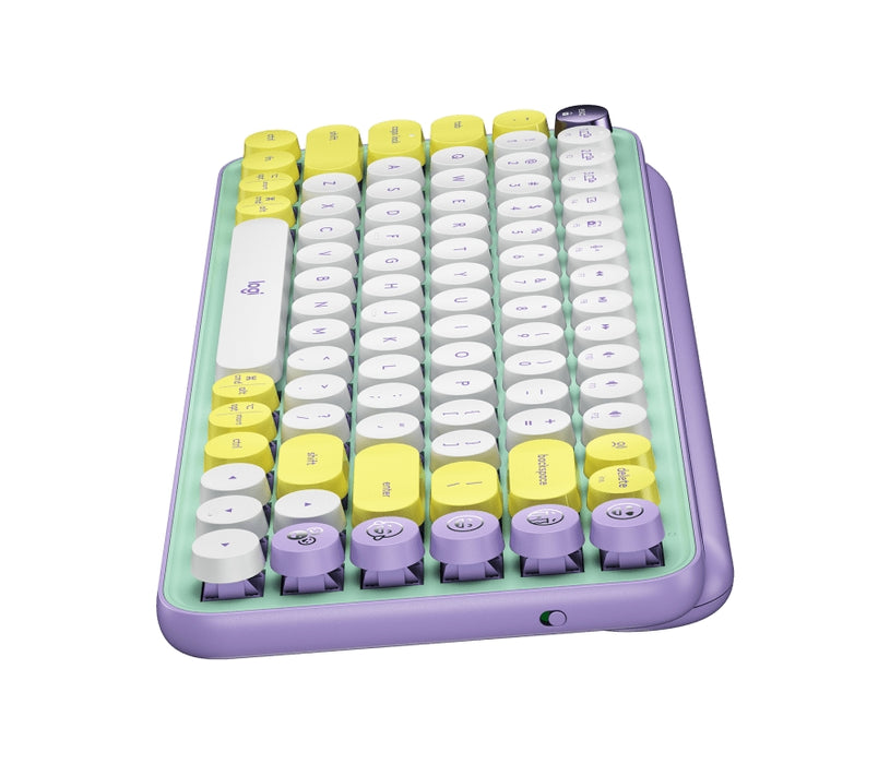 Геймърска Механична Клавиатура Logitech POP Keys Daydream, TKL, Bluetooth 5.1