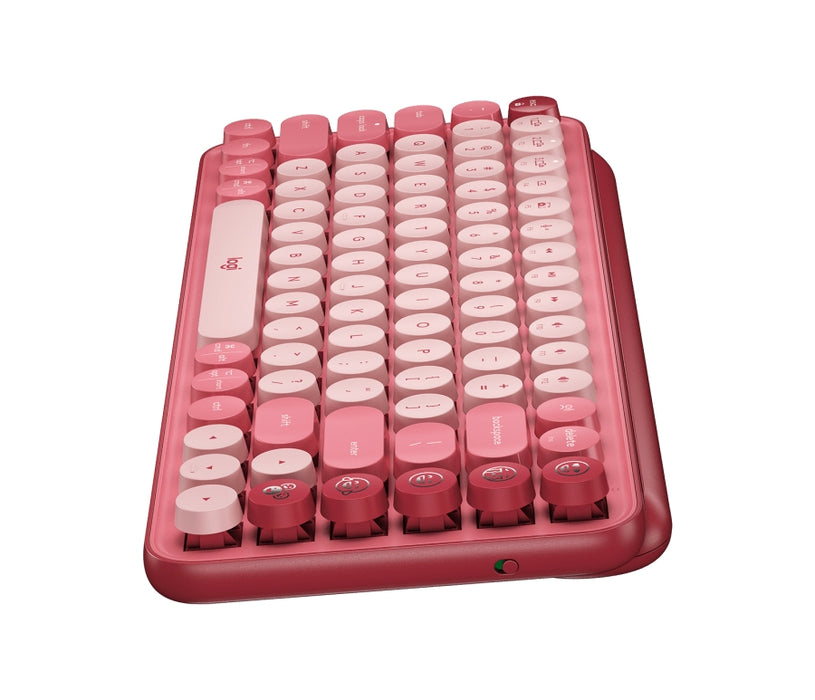 Logitech POP Keys Wireless Mechanical Keyboard With Emoji Keys - HEARTBREAKER_ROSE - US INT'L - INTNL