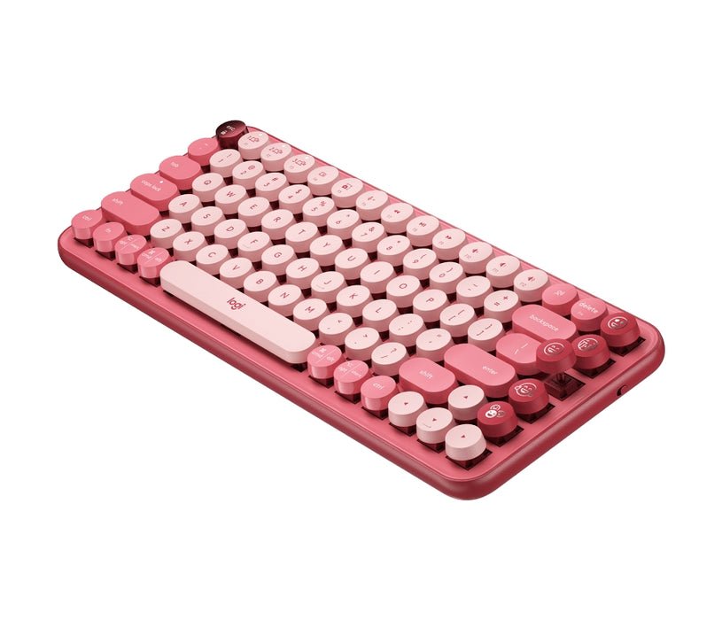 Logitech POP Keys Wireless Mechanical Keyboard With Emoji Keys - HEARTBREAKER_ROSE - US INT'L - INTNL