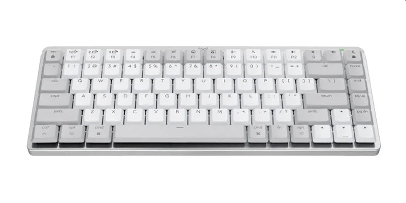 Logitech MX Mechanical Mini за Mac Минималистична безжична осветена клавиатура - БЛЕДОСИВО - САЩ, МЕЖДУНАРОДЕН - EMEA