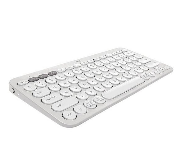 Logitech Pebble Keys 2 K380s - TONAL WHITE - US INT'L - BT - N/A - INTNL-973 - УНИВЕРСАЛЕН