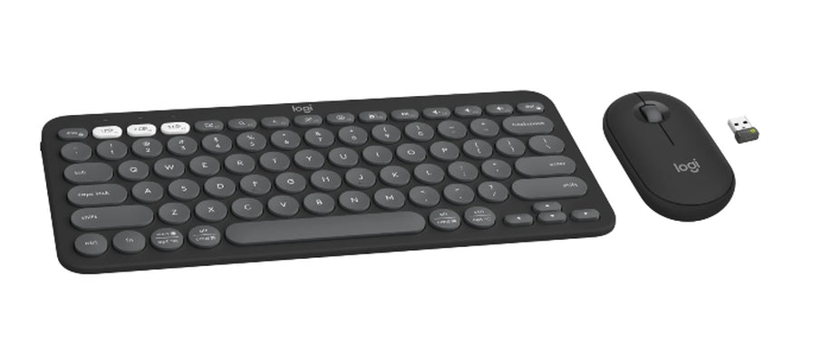 Logitech Pebble 2 Combo - TONAL GRAPHITE - US INT'L - 2.4GHZ/BT - N/A - INTNL-973 - УНИВЕРСАЛЕН