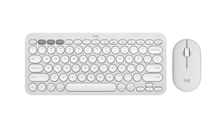 Logitech Pebble 2 Combo - TONAL WHITE - US INT'L - 2.4GHZ/BT - N/A - INTNL-973 - УНИВЕРСАЛЕН
