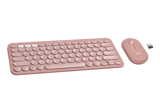 Logitech Pebble 2 Combo - TONAL ROSE - US INT'L - 2.4GHZ/BT - N/A - INTNL-973 - УНИВЕРСАЛЕН