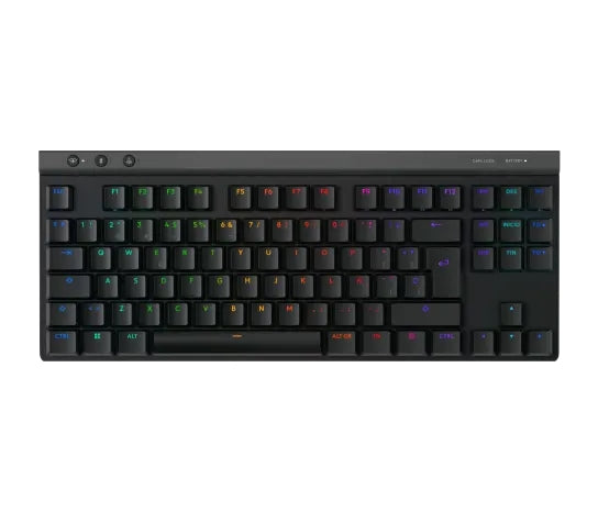 Геймърска безжична клавиатура Logitech G515 LIGHTSPEED TKL, черна, BGR, 2.4GHZ, BT, N/A, EMEA28i, 935 TACTILE