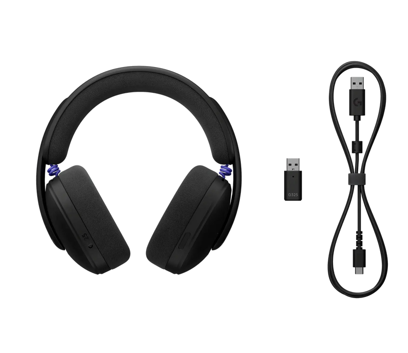 Геймърски слушалки Logitech G325 Ligthspeed Wireless, Микрофон, Черни