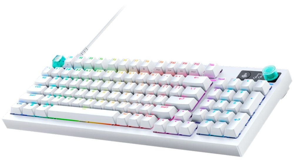 Механична клавиатура Logitech - G316 X 98, Tactile, RGB, бяла