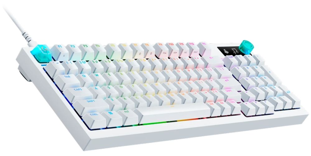 Механична клавиатура Logitech - G316 X 98, Tactile, RGB, бяла