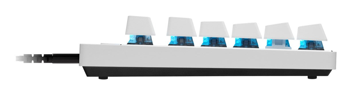 Геймърска клавиатура Logitech G PRO X TKL Rapid, USB, QWERTY, US International, бяла